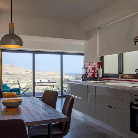 2br With Distant Sea And Country Views In Gozo Apartment Marsalforn