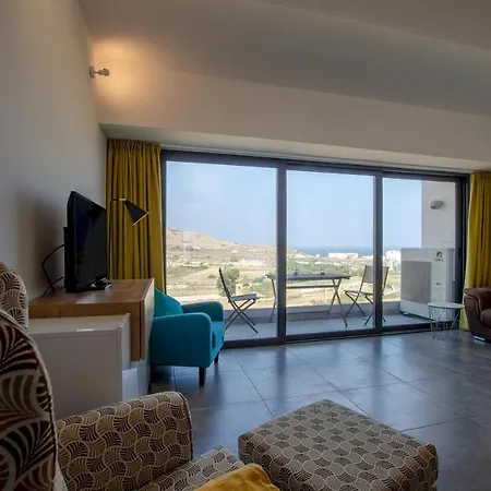 Apartment 2br With Distant Sea And Country Views In Gozo Marsalforn